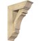 Ekena Millwork Merced Traditional Rough Sawn Bracket w/ Offset Brace, Douglas Fir, 8"W x 24"D x 32"H BKT0806X24X32MRC01RDF - alternate 1